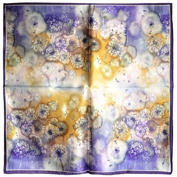 Accessories - NWT Genuine 100% Mulberry Silk Satin Scarf 20"x20" Small Square Shawl 5501